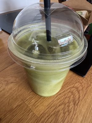 Iced vanilla matchaa  at Barleys in Hull