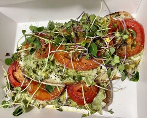 Avocado toast at Supernova in Portland