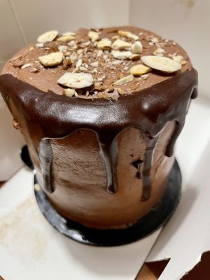 Almond mocha cake  at Supernova in Portland