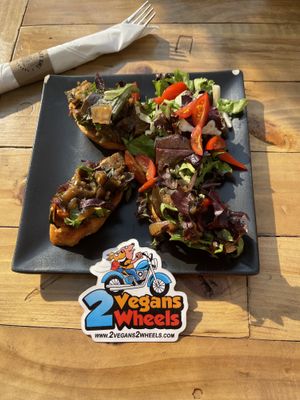 Eggplant Crostini  at The Blue Owl in Santa Barbara