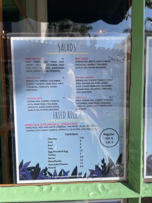 Other menu items can be made vegan  at The Blue Owl in Santa Barbara