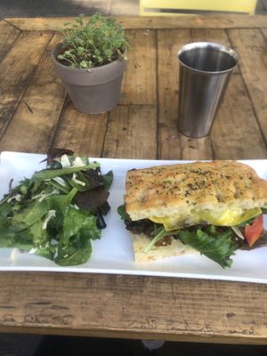 Eggplant sandwich   at The Blue Owl in Santa Barbara