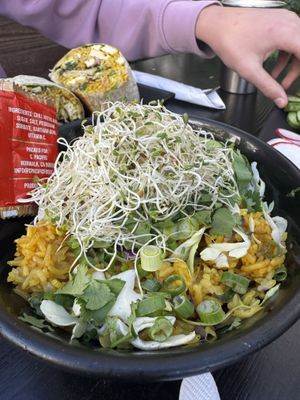 Fried rice, added avo   at The Blue Owl in Santa Barbara