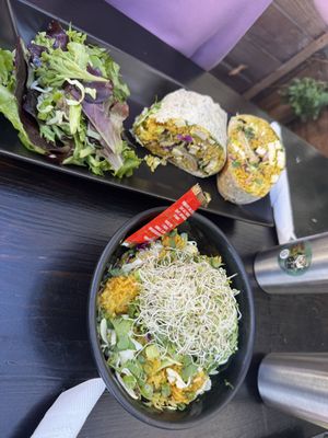 Burrito (NomToc) very filling and pretty good   at The Blue Owl in Santa Barbara