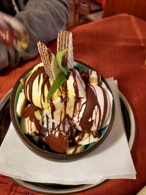 Bananen Vlip mit hausgemachtem Eis vegan at Hotel Gasthof Brüggler in Radstadt