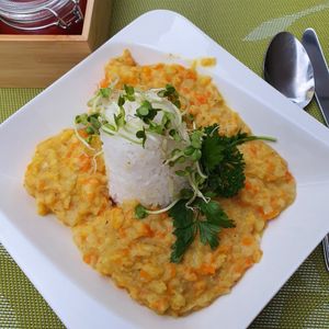 Kokos-Linsen Eintopf at Hotel Gasthof Brüggler in Radstadt