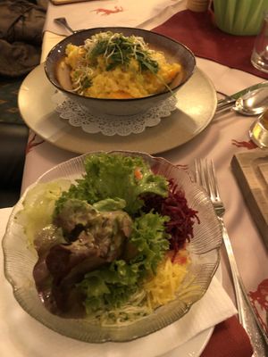 Risotto with salad at Hotel Gasthof Brüggler in Radstadt