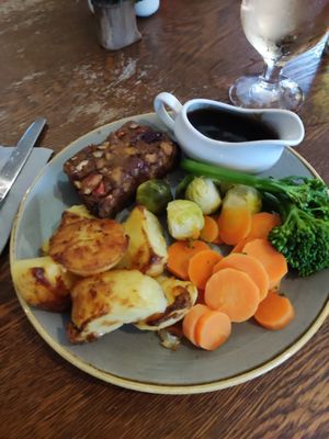 Nut roast at The Sycamore Inn in Birch Vale