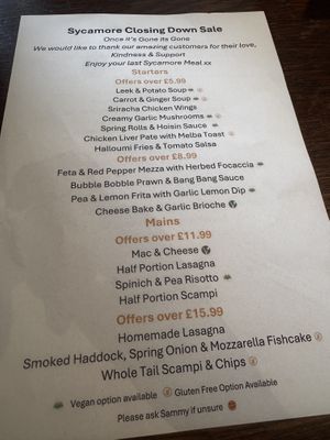   at The Sycamore Inn in Birch Vale