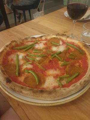 Vegan Salami Pizza at Chutnej in Prague