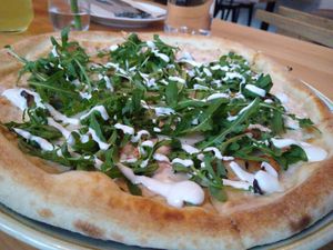 Queen pizza at Chutnej in Prague