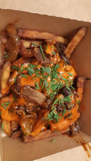 Take out poutine at Chutnej in Prague
