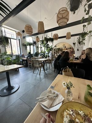 Inside of restaurant  at Chutnej in Prague