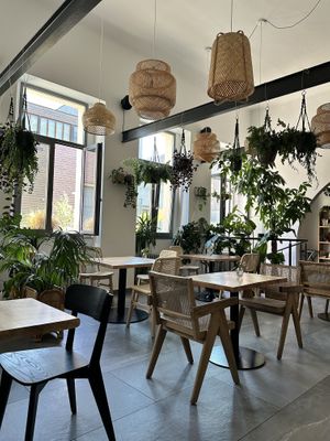 Inside with plaats   at Chutnej in Prague