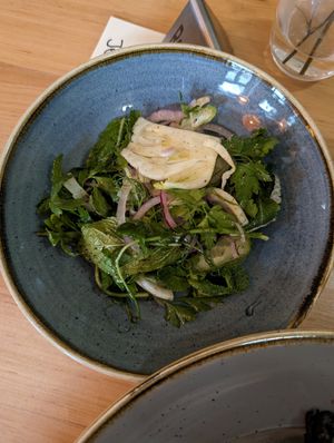 Side salad to go with shawarma at Chutnej in Prague