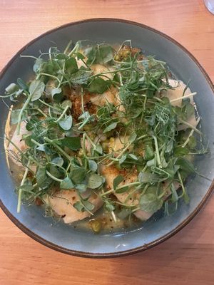 Agbolotti (noodles with ricotta)  at Chutnej in Prague