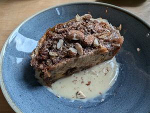 Apple strudel - bizarrely served cold at Chutnej in Prague