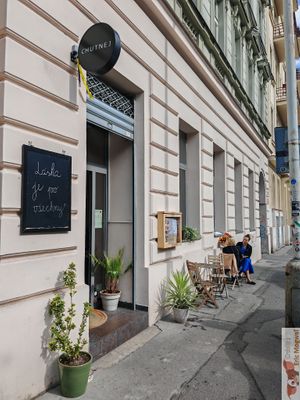 Facade at Chutnej in Prague