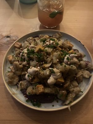 gnocchi with pickled cabbage  at Chutnej in Prague