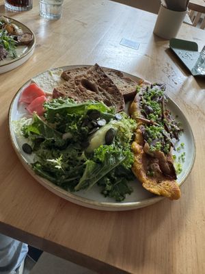 Mango omelette   at Chutnej in Prague