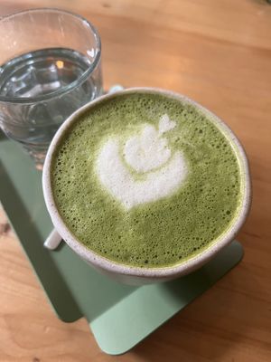 Matcha Lattee  at Chutnej in Prague
