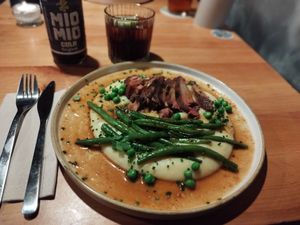 Lion's mane steak at Chutnej in Prague