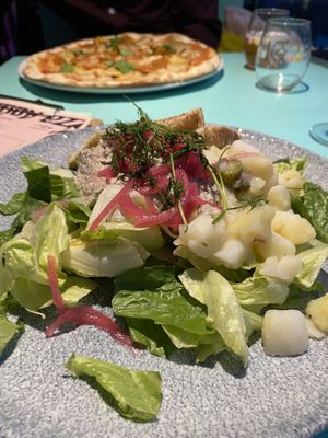 ”Tuna” salad, veganised version at Pien Brewpub in Helsinki