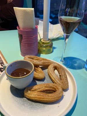 Vegan churros! So yummy! at Pien Brewpub in Helsinki