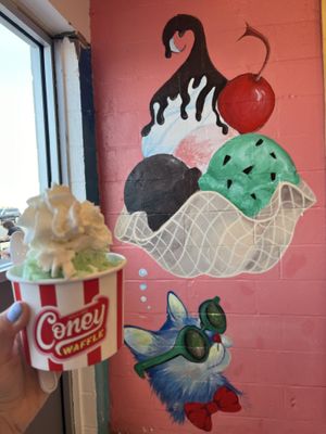   at Coney Waffle in Belmar