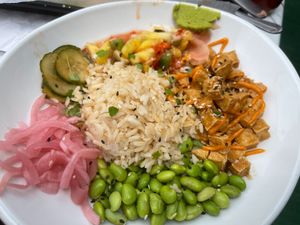 Tofu island bowl at KoKo Cabana in Oak Island