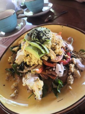 Tofu scramble with extra avocado at AmaSer in Puerto Viejo De Talamanca