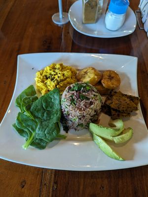 Gallo scramble (breakfast) at AmaSer in Puerto Viejo De Talamanca