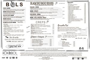 La nostra carta at Kokobol in Igualada