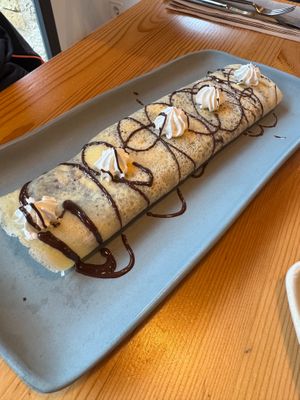 Chocolate crepe at Kokobol in Igualada