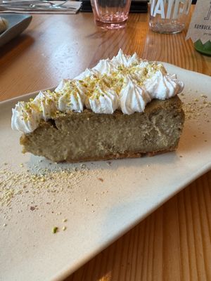 Pistachio cake at Kokobol in Igualada