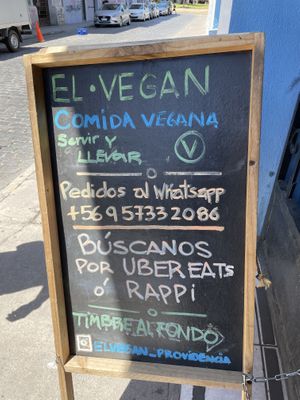   at El Vegan in Santiago