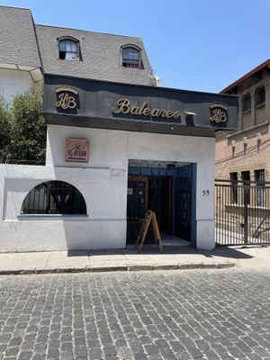 Outside  at El Vegan in Santiago