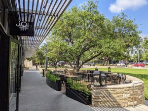 Outdoor seating can be reserved on Open Table. at JOI Asian Bistro in Austin