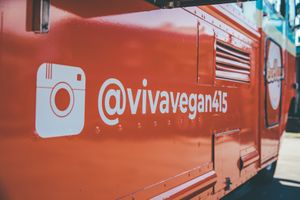 Follow us! at Viva Vegan - Food Truck in San Francisco
