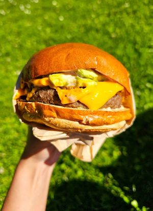 Avocado Burger at Viva Vegan - Food Truck in San Francisco