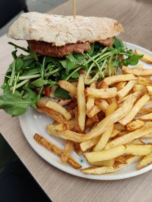 Berenjena a la Carrá at Fuente Rica Rica in Santiago