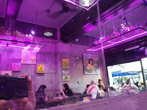 Goth ambience at Fuente Rica Rica in Santiago