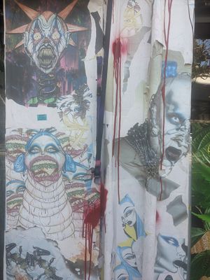 Wall at Fuente Rica Rica in Santiago