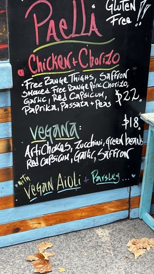 Vegan Paella  at Salamanca Market in Hobart