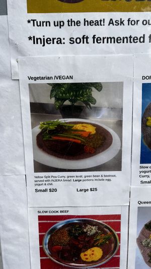 Vegan curry  at Salamanca Market in Hobart