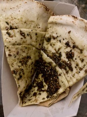 Thyme flat bread  at 1000 en 1 Nacht in Bergen Op Zoom