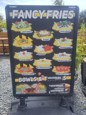 Mostly vegan because they use vegan mayonnaise. Ask the staff! at Wakepark Fehmarn in Fehmarn