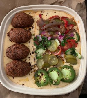 Hummus bowl with falafel  at Ege Mediterranean in Pittsburgh