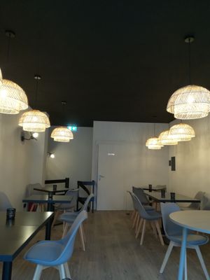 Upstairs seating at Reed in Luxembourg City