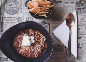 Chili sin Carne with Tacos at Reed in Luxembourg City